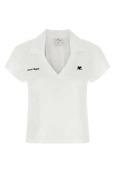 Courrèges Sports Cropped T-shirt In Multi