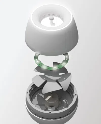 Sharper Image Sound Soother Noise Machine With Led Glow In Gray