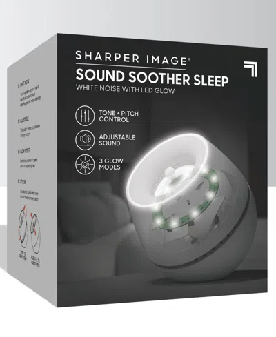 Sharper Image Sound Soother Noise Machine With Led Glow In Gray