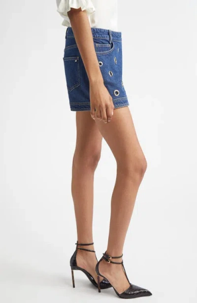Cinq À Sept Marcia Rivet Detail Denim Skort In Blue