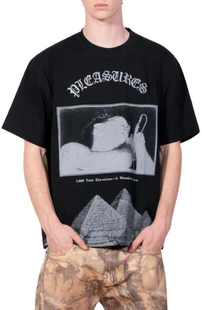Pleasures Elevation Heavyweight Cotton Graphic T-shirt In Multi