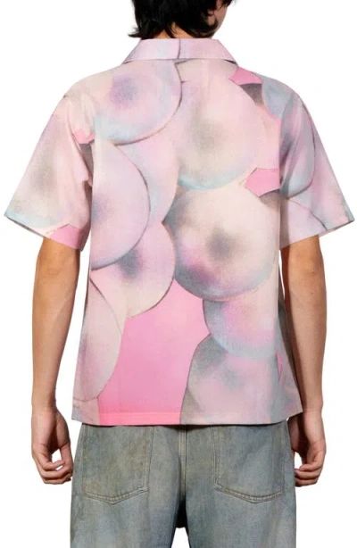 Pleasures X Richard Bernstein Pearl Print Camp Shirt In Multi