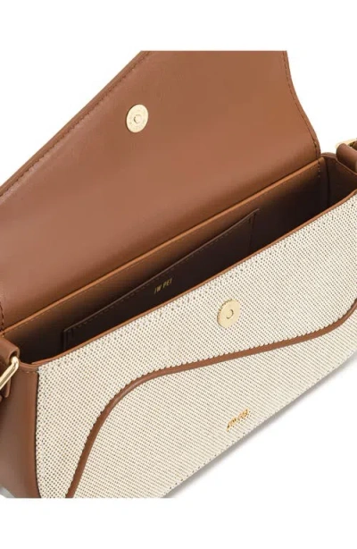 Jw Pei Addisyn Canvas Shoulder Bag In Brown