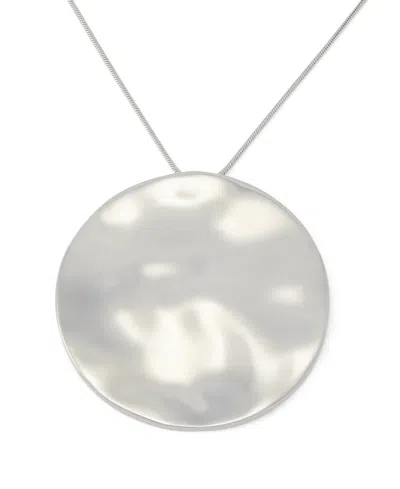 Robert Lee Morris Soho Silver Vintage Medallion Pendant Necklace In Yellow