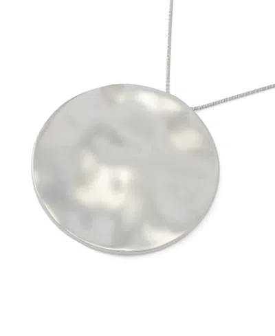 Robert Lee Morris Soho Silver Vintage Medallion Pendant Necklace In Yellow