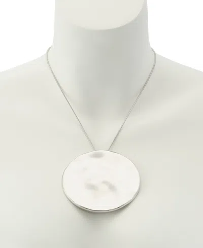 Robert Lee Morris Soho Silver Vintage Medallion Pendant Necklace In Yellow