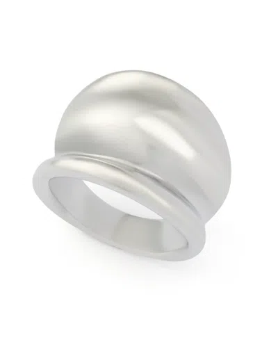 Robert Lee Morris Soho Silver Vintage Sculpted Statement Band Ring In Silver