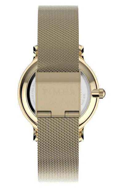 Timex ® Transcend™ Mesh Strap Watch, 31mm In Gold