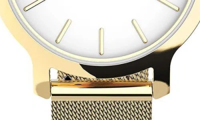 Timex ® Transcend™ Mesh Strap Watch & Bracelet Gift Set, 31mm In Gold