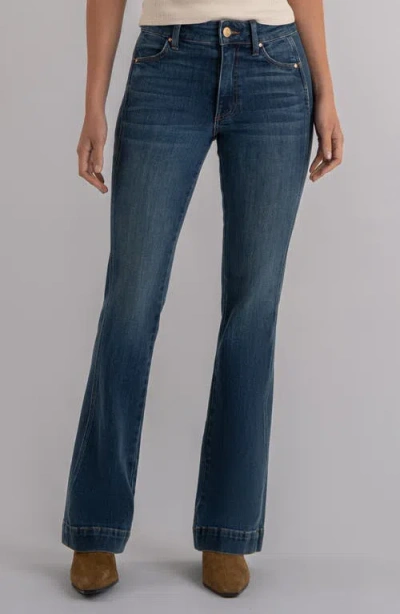 Kut From The Kloth Natalie Side Panel Mid Rise Bootcut Jeans In Blue