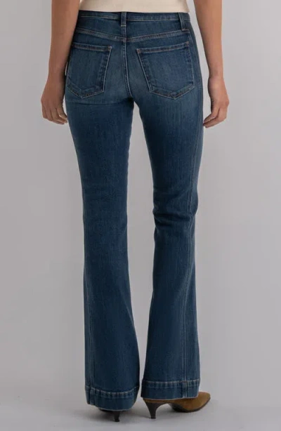 Kut From The Kloth Natalie Side Panel Mid Rise Bootcut Jeans In Blue