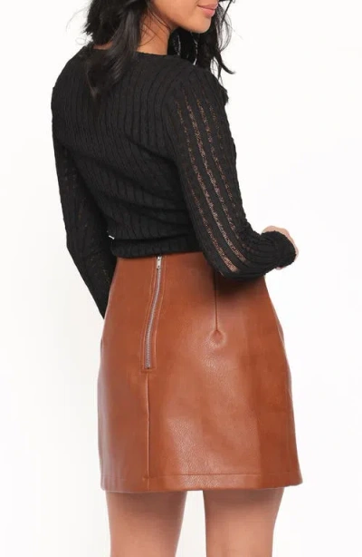 Petal And Pup Petal & Pup Bellatrix Knit Shirt In Brown