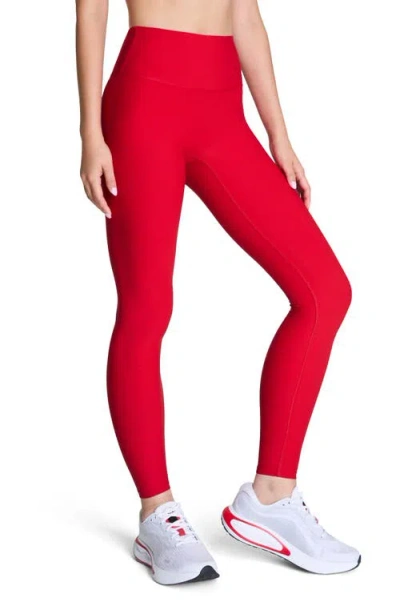 Spanx Booty Boost 7/8 Leggings In Red In Red