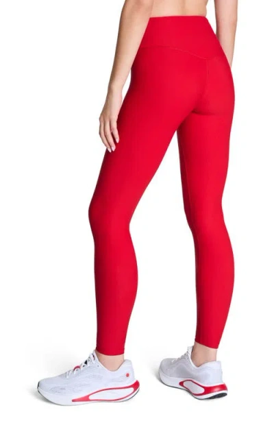 Spanx Booty Boost 7/8 Leggings In Red In Red