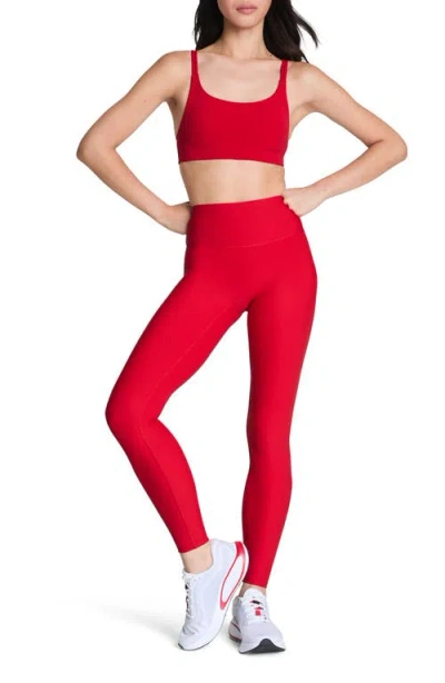 Spanx Booty Boost 7/8 Leggings In Red In Red