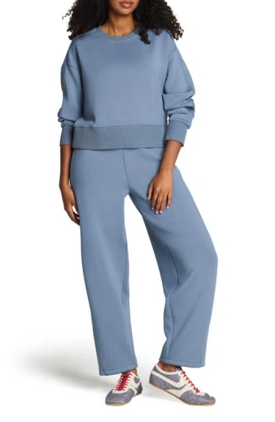 Spanx ® Airessentials® Luxe Crop Crewneck Sweatshirt In Blue