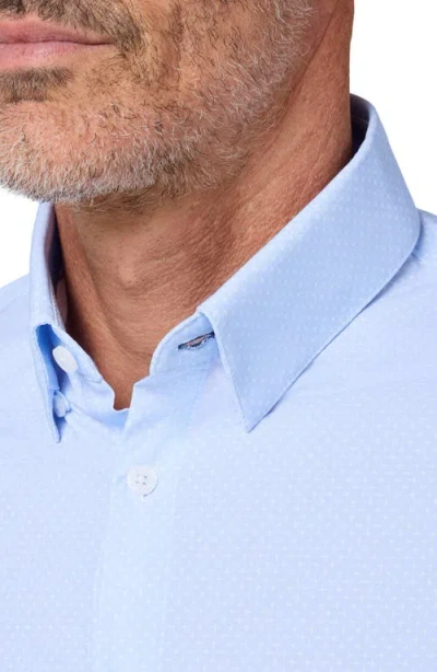 Mizzen + Main Mizzen+main Leeward Trim Fit Geometric Pattern Button-up Shirt In Animal Print