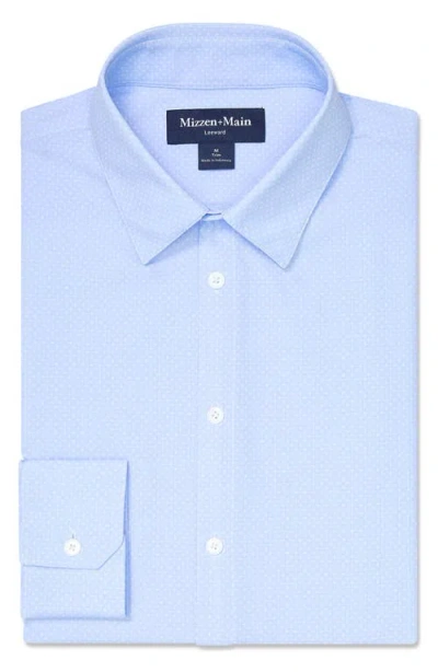 Mizzen + Main Mizzen+main Leeward Trim Fit Geometric Pattern Button-up Shirt In Animal Print