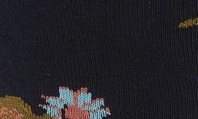 Paul Smith Flower Stem Dress Socks In Blue