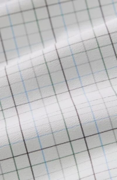 Mizzen + Main Mizzen+main Leeward Trim Fit Plaid Performance Button-up Shirt In White