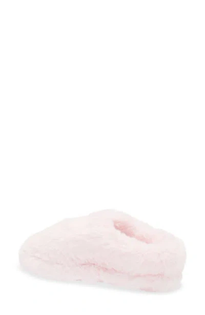 Skims Faux Fur Slipper In Pink