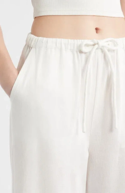 Rails Emmie Cotton & Linen Drawstring Pants In White
