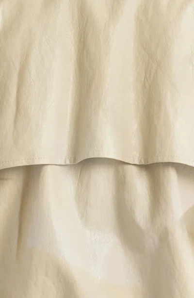 Rails North Drawstring Hem Faux Leather Jacket In Neutral