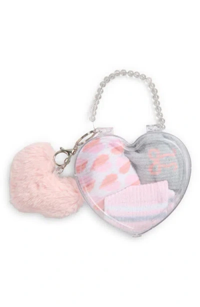 Capelli New York Kids' Assorted 3-pack Crew Socks In Pink