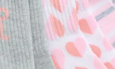 Capelli New York Kids' Assorted 3-pack Crew Socks In Pink