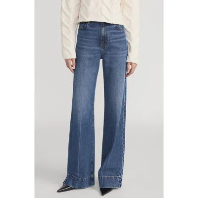 Frame The Slice High Waist Flare Jeans In Multi