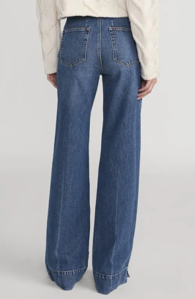 Frame The Slice High Waist Flare Jeans In Multi