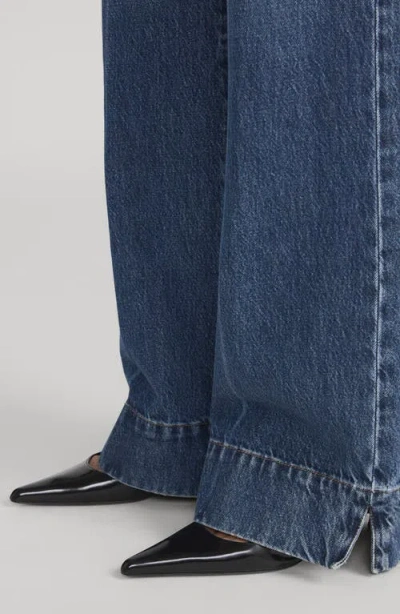 Frame The Slice High Waist Flare Jeans In Multi