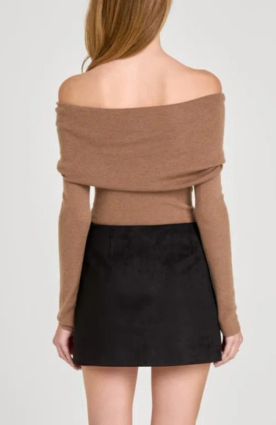 Wayf Alice Off The Shoulder Sweater In Multi
