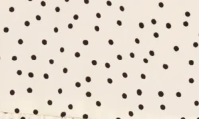 Wayf Kate Polka Dot Long Sleeve Dress In White