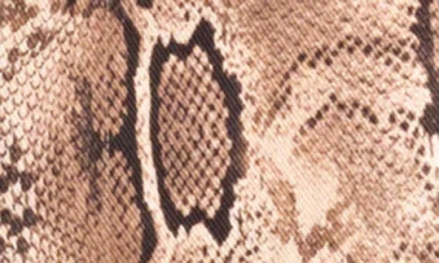 Wayf Savanna Snakeskin Print Straight Leg Pants In Metallic