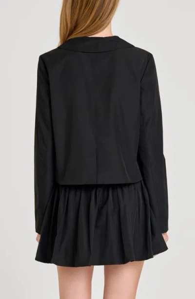 Wayf Elena Button Front Jacket In Black