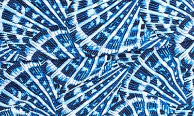 Tommy Bahama Island Cays Shell Cove Bandini Swim Top In Blue