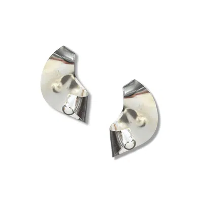 Jaredjamin Women's Silver Onda Ball Earrings In Silver
