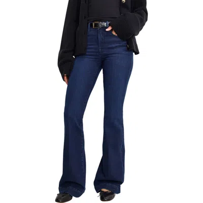 Good American Good Legs Flare Compression Jeans In Indigo1150 In Blue