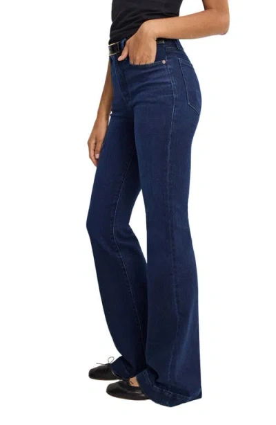 Good American Good Legs Flare Compression Jeans In Indigo1150 In Blue