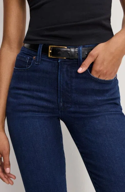 Good American Good Legs Flare Compression Jeans In Indigo1150 In Blue