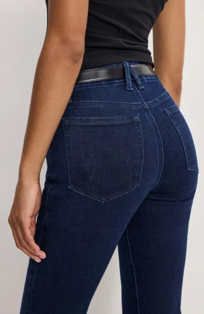 Good American Good Legs Flare Compression Jeans In Indigo1150 In Blue