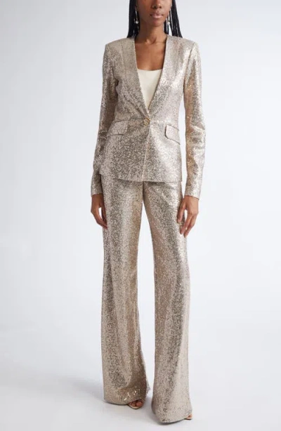 St John St. John Luxe Sequin Wide Leg Pants In Multi