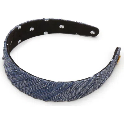 Lele Sadoughi Bessette Galaxy Headband In Blue
