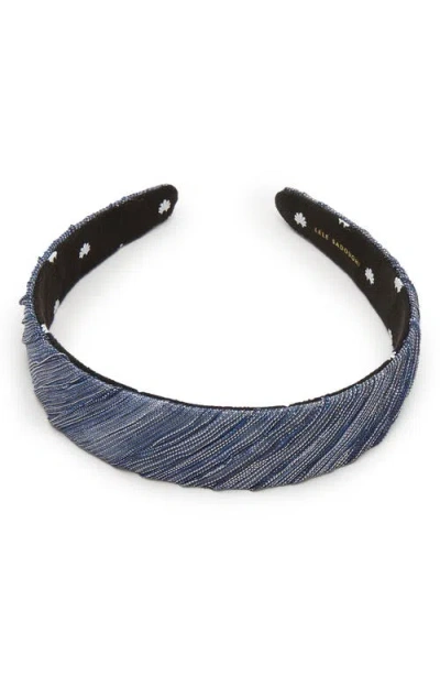 Lele Sadoughi Bessette Galaxy Headband In Blue