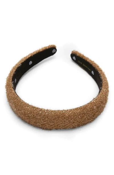 Lele Sadoughi Tinsel Headband In Brown