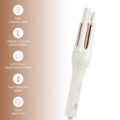 Pursonic Automatic Curling Iron  Salon-quality Curls In White
