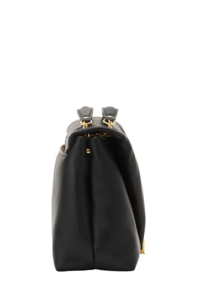 Lanvin Concerto Arpege Soft Leather Bag In Black
