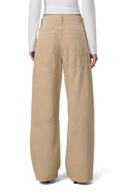 Joe's Jeans The Harlowe Seamed High Waist Wide Leg Jeans In Neutral