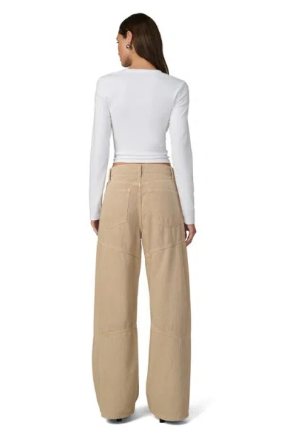 Joe's Jeans The Harlowe Seamed High Waist Wide Leg Jeans In Neutral